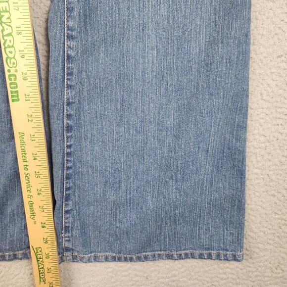 Y2K Lane Bryant Flare Leg Jeans Women's 2 Stretch Mid Rise Denim Pants Venezia - Picture 4 of 8